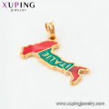 33346 Xuping new arrival high-heel pendant special engraved letter 18k gold pendant jewelry